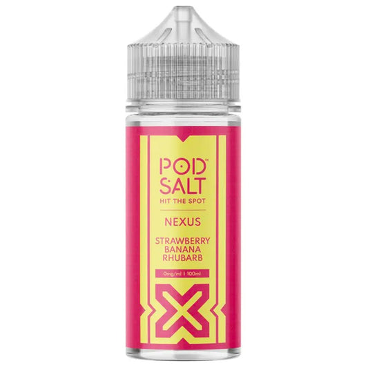 Strawberry Banana Rhubarb 100ml Shortfill By Pod Salt Nexus - Manabush Eliquid