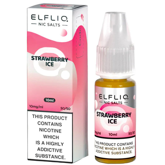Strawberry Ice 10ml Nic Salt By Elf Bar Elfliq - Manabush Eliquid