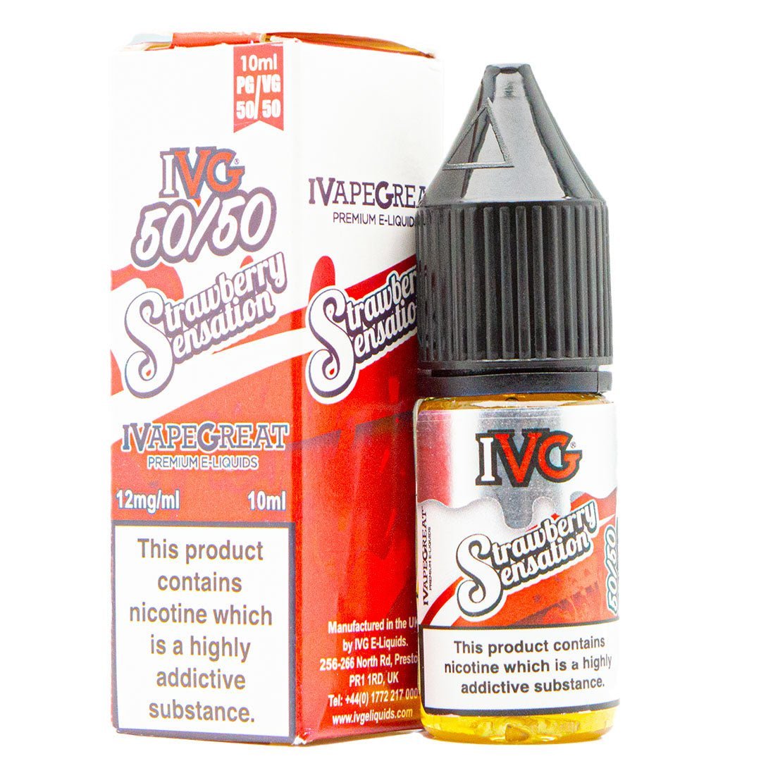 Strawberry Sensation 10ml E Liquid By IVG - Manabush Eliquid