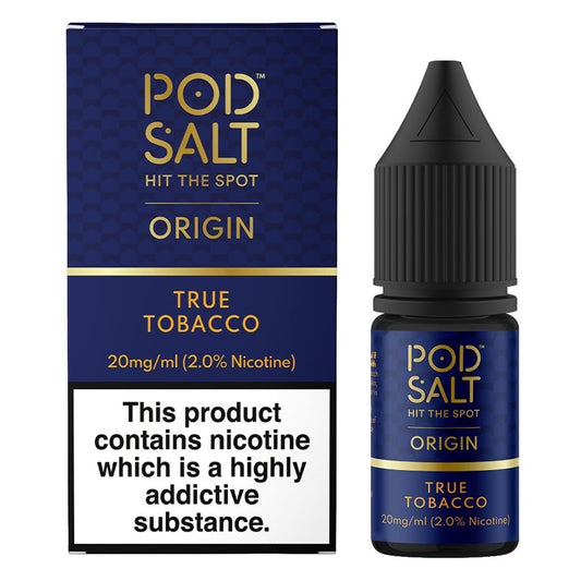 True Tobacco 10ml Nic Salt By Pod Salt - Manabush Eliquid