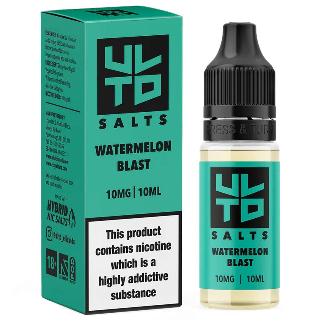 Watermelon Blast 10ml Nic Salt By ULTD Salts - Manabush Eliquid - Tobacco E-liquid and Vape Juice