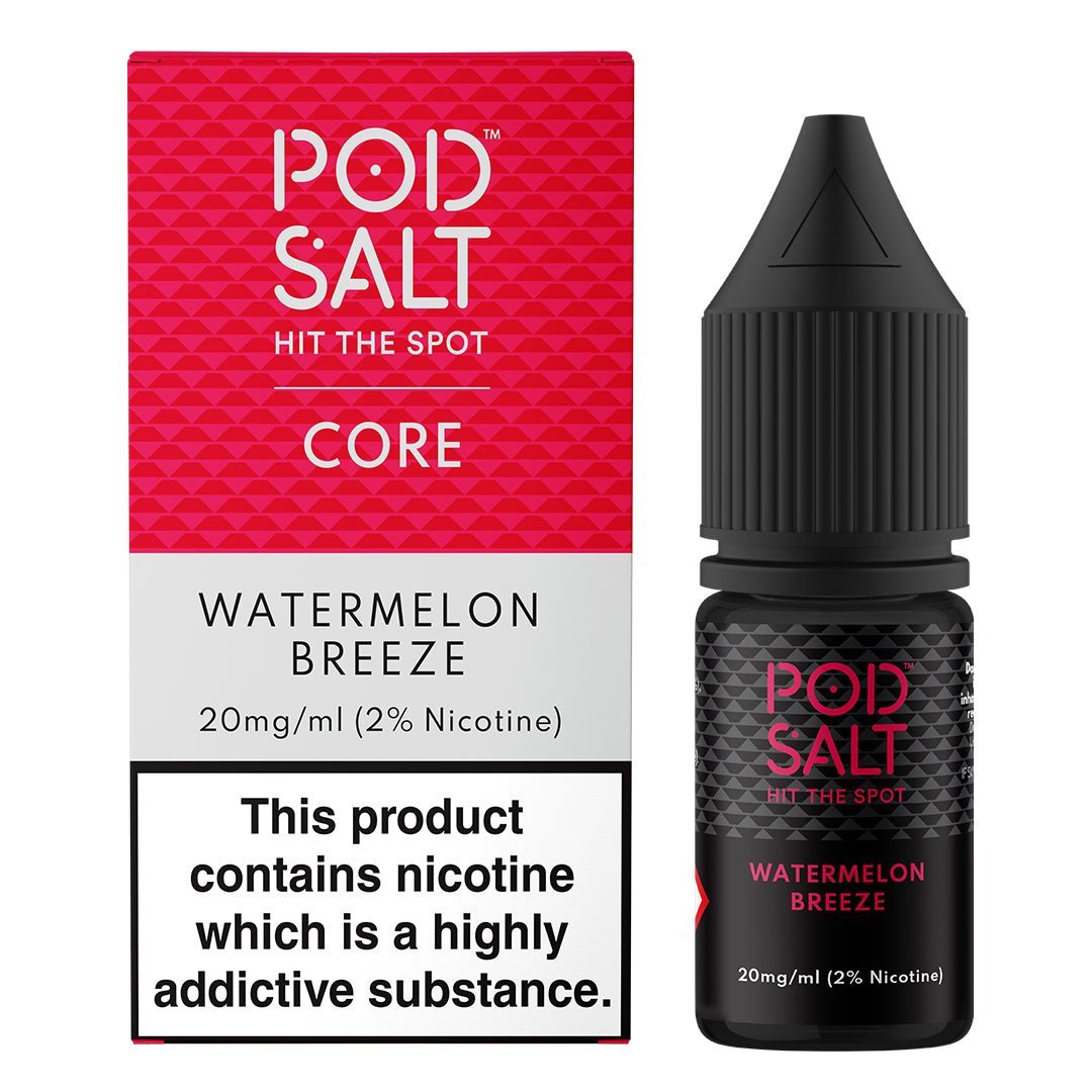 Watermelon Breeze 10ml Nic Salt By Pod Salt - Manabush Eliquid