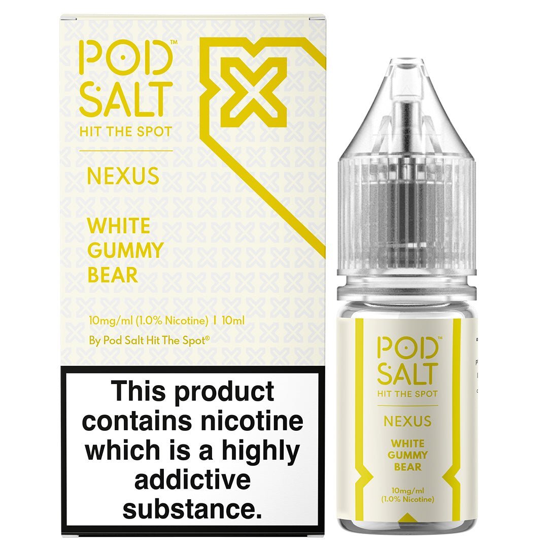 White Gummy Bear 10ml Nic Salt By Pod Salt Nexus - Manabush Eliquid - Tobacco E-liquid and Vape Juice