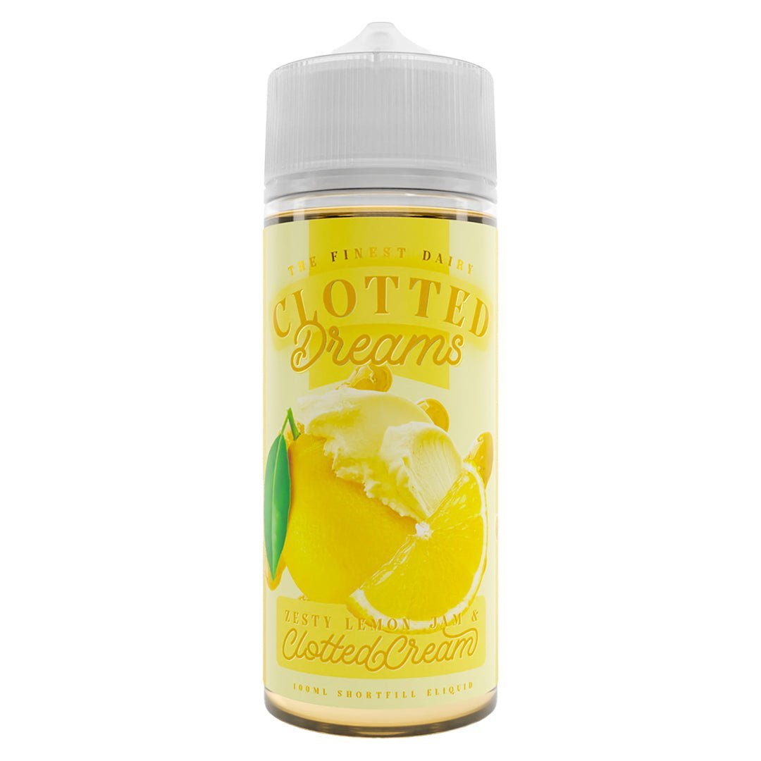 Zesty Lemon Jam & Clotted Cream 100ml Shortfill By Clotted Dreams - Manabush Eliquid